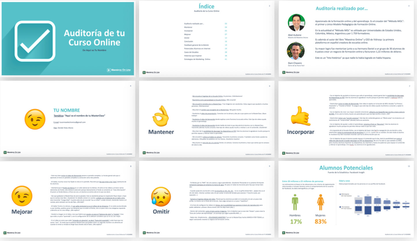 Auditoría de tu Curso Online — Maestros OnLine (MOL)